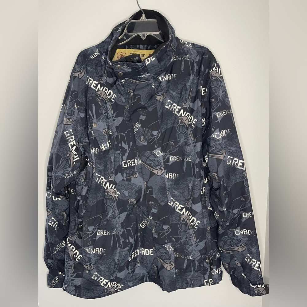 Grenade Snowboarding Jacket with Graphic Design